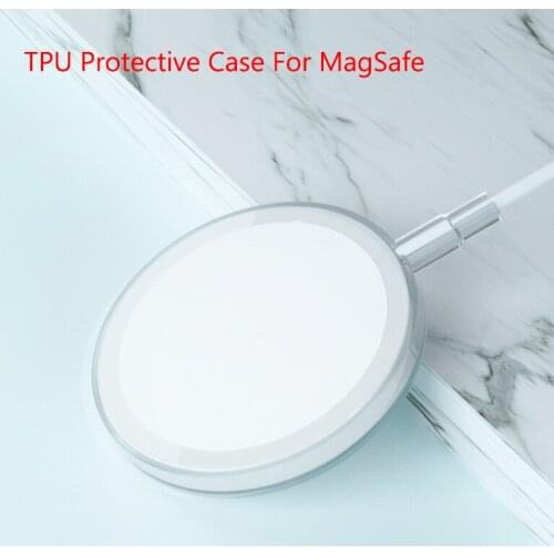 Clear TPU Protective Case For MagSafe Wireless Magnetic Charger Cover For iPhone 12 mini 11 Pro Max X XS Max XR 8 Plus