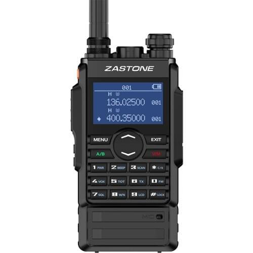 Zastone M7 dual band 5W walkie talkie 136-174 400-480mhz 250 channels 2600mah battery hf transceiver ham radio