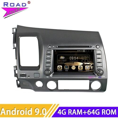 Roadlover Android 9.0 Car DVD Player Radio For Honda Civic 2006 2007 2008 2009 2010 2011 LHD Stereo GPS Navigation Magnitol 2Din