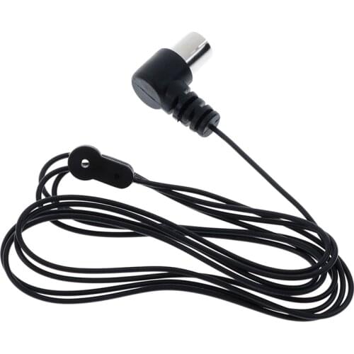 FM Antenna Male For Sound Natural Sound Stereo Receiver For FM Radio/ Hi-Fi/ DAB/ TV Indoor Use Black New