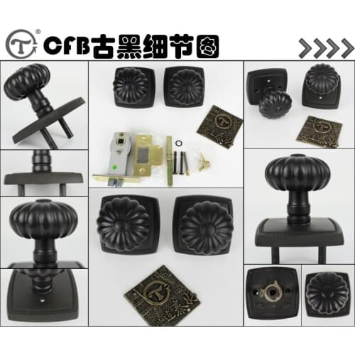 Taiwan world Lian Tai, copper lock, pure copper, spherical lock, all copper indoor bedroom, door lock, bathroom lock, LP 1292