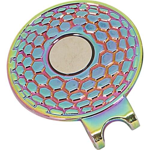 1 Pcs Bling Golf Ball Markers With Magnetic Golf Hat Clip Premium Gifts For Golfer Sports Removable Attaches Easily