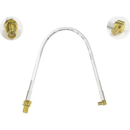 Brand New 1PC SMA female nut to MCX male right angle pigtail cable adapter plug 15/30/50/100cm low loss high quality