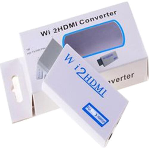 10 PCS Converter for Wii to HDMI -Compatible Support Full HD 720P 1080P 3.5mm Audio for Wii 2 Adapter for HDTV Hot Drop Shipping