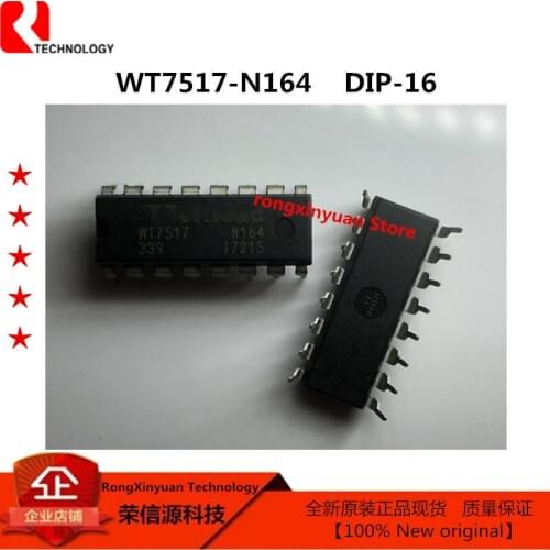 2-10 pcs/lot WT7517-N164 DIP-16 WT7517N164 WT7517 100% New Original 100% Quality Assurance