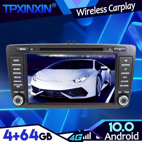 Android 10 PX6 IPS Carplay 4-64G For VW/Skoda Octavia 2008-2015 DSP Tape Recoder Multimedia Player Head Unit Navi GPS Auto Radio