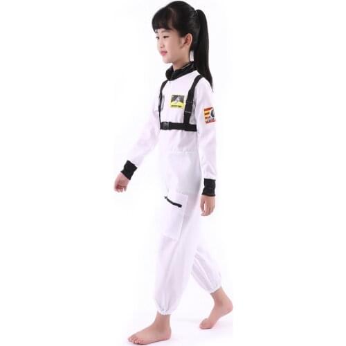 Free shipping Halloween Costume boys clothing astronaut clothes dance mask cosplay suit pilots