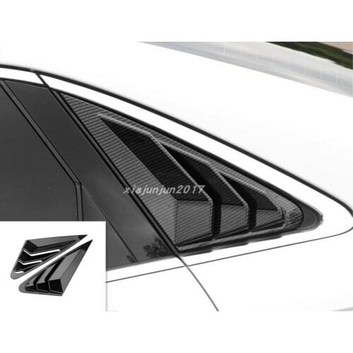 Carbon fiber Side Vent Window Scoop Louver cover Trim For Audi A4 B9 2017-2019 Car modification Auto parts