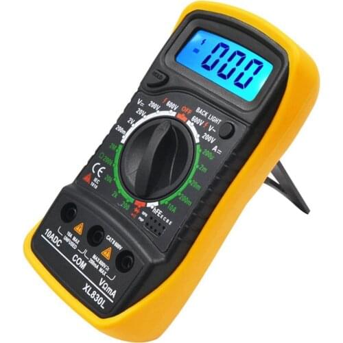 Digital Multimeter Xl830l Portable High Precision Digital Display Universal Strap Backlight Electric Multifunction Meter