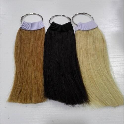 8 inch human hair color ring for salon hair color chart three color /lot