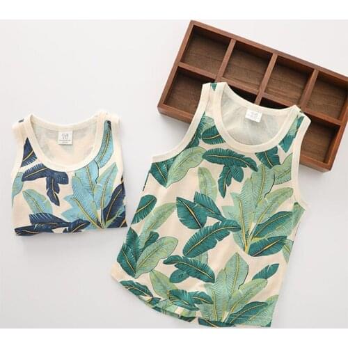 Kids Vests Childrens Top Summer T-shirts Outfit xxx Boys And Girls Clothes Cotton Undershirt 2021 Waistcoat Casual Camisole