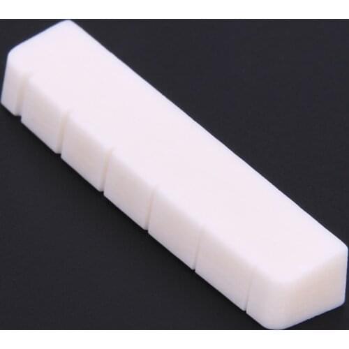 1 Pcs 43mm Lightweight Portable Beige Buffalo Bone Nut for Les Paul LP 6 String Electric Guitar White Guitar Parts Accessories