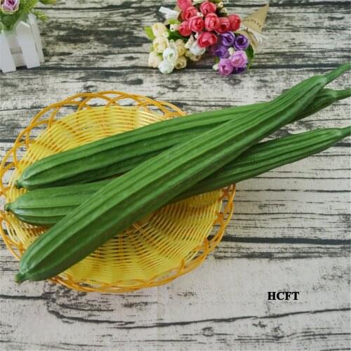 Faux fake artificial vegetables hotel restaurant store shop decor sponge gourd luffa sponge cucumber loofah towel gourd model