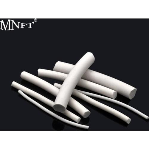 MNFT 1Bag Silicone Clinder Elastic Foam Strips Floating for Fishing Lure DIY Tying White Fly Tying Material