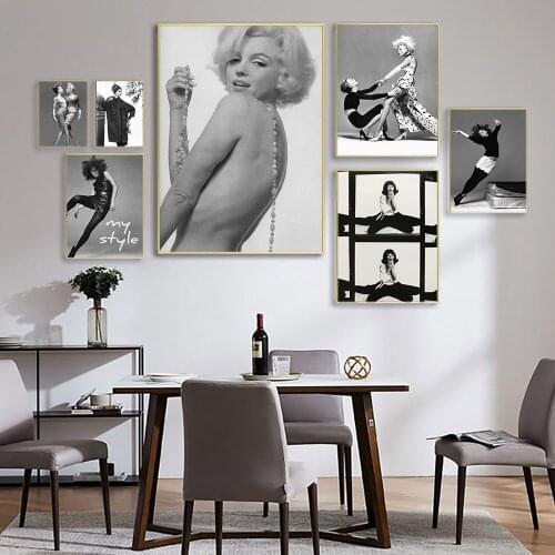 Fashion Woman Wall Art Prints Black White Poster My Style Canvas Prints Painting Nordic Decoration Living Room Home Decor