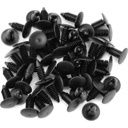 50Pcs 8mm Hole Nylon Car Clips Auto Fastener Clip for Mitsubishi Ralliart Outlander ASX Mirage Lancer Evolution 10 9 Etc