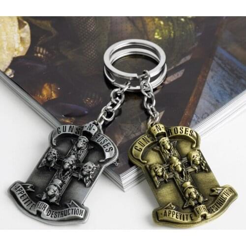 Cool Music Band Gnrs Guns-N-Roses Necklace Fans Pendant Fashion Link Chain Necklaces Friendship Gift Jewelry