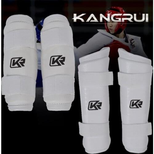 New Adult Child Taekwondo Protector Shin Foot Guards Kickboxing WTF Approved MMA Sanda Protection Material Arts