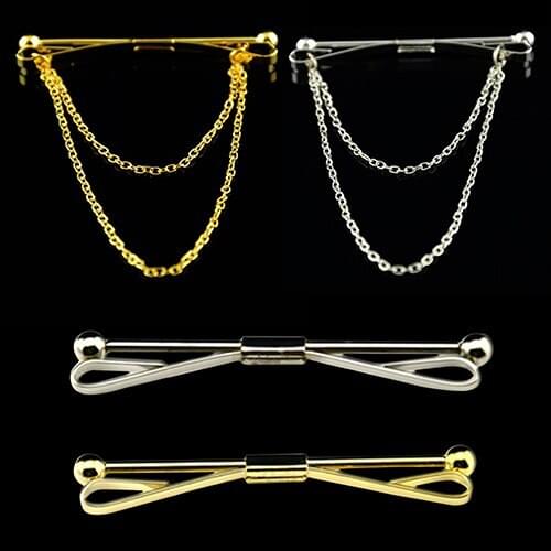 New Latest Gentlemen Tie Clip Bar Clasp Cravat Pin Skinny Collar Gold Necktie Brooch NY79 7FY4 87GX