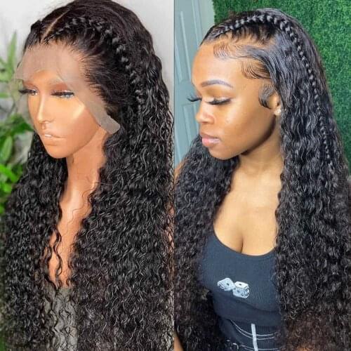 Water Wave Lace Front Wig Human Hair Wigs For Black Women Brazilian Hair 30 Inch Wet And Wavy HD Loose Deep Wave Frontal Wig
