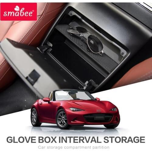 Smabee Glove Box Auto Storage Interval For MAZDA MX-5 RF MIATA 2015-2019 MX5 Storage Console Shuffle Box Central storage box