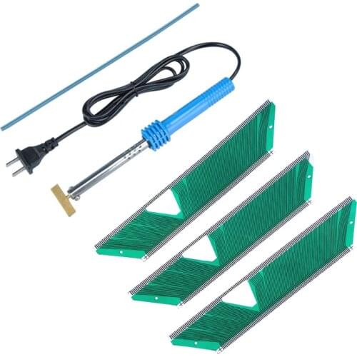 Qianyinuo 3pcs Flat Cable & 1set SolderingT-Iron For SAAB 9-3 & 9-5 ET SID-2 LCD Display Instrument Pixel Repair Ribbon Cable GW