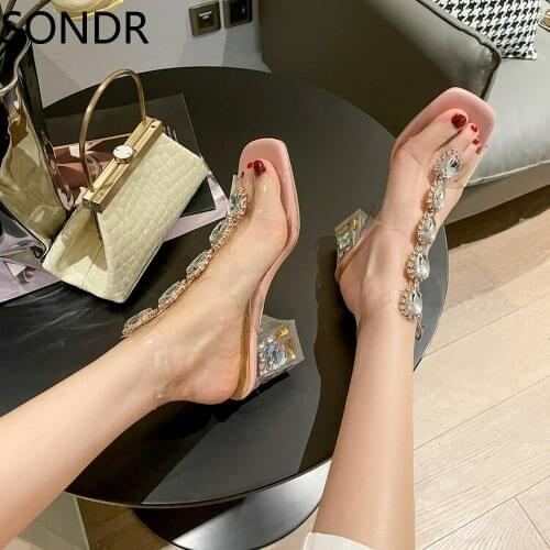 Women Real Leather Real Fur Backless Slipper Mule Slide Rhinestones Crystal Bowknot Princetown Shoes Warm Winter Plus Size 34-43