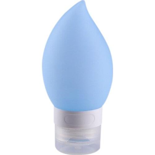 1PC 38/60/89ML Water Drop Silicone Refillable Bottle Travel Lotion Bottle Cosmetic Shampoo Shower Gel Storage Empty Bottle