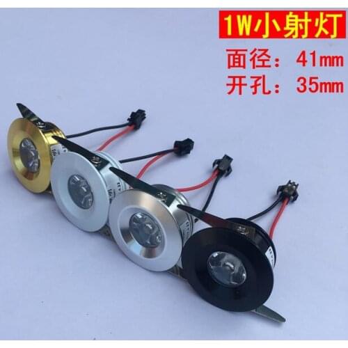 Led Recessed Cabinet mini Spot light 1W 3W Mini downlight Include Led Driver AC85-265V 40x25mm 8 Color Emitting Light