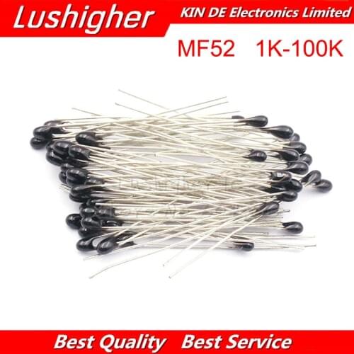 500pcs MF52AT MF52 B 3950 NTC Thermistor Thermal Resistor 5% 1K 2K 3K 4.7K 5K 10K 20K 47K 50K 100K