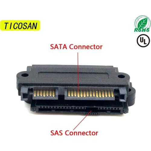 TICOSAN SFF-8482 SAS to SATA cable SAS hard disk connected to motherboard SATA adapter 15PIN power supply