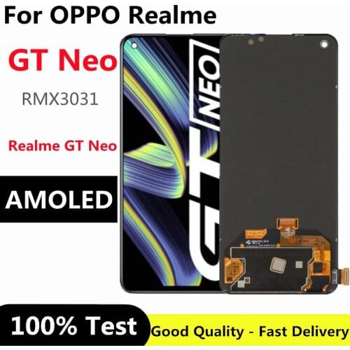 6.43 inch AMOLED For Realme GT Neo RMX3031 LCD DIsplay Touch Screen Digitizer Panel Assembly for OPPO Realme GT Neo LCD