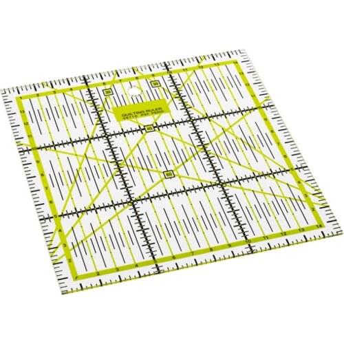 1 Pcs DIY Tool Ruler Patchwork Sewing Scale Rule Craft Sewing Tools Grid Cutting Tailor Craft Square Thick Cloth 15*15*3cm