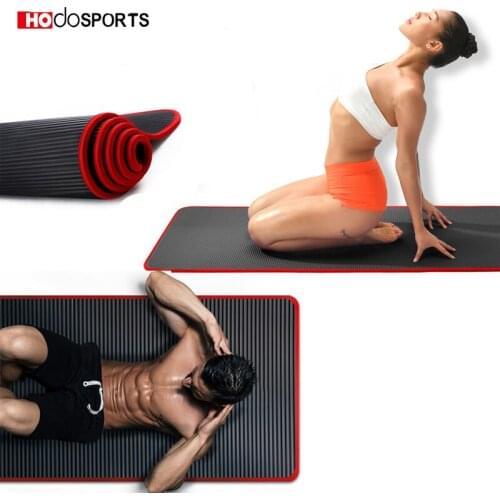 10MM Yoga Mat Thickened 183CMX61CM High Quality For Men Women Fitness Tasteless Pilates Gym Home Exercise Pads