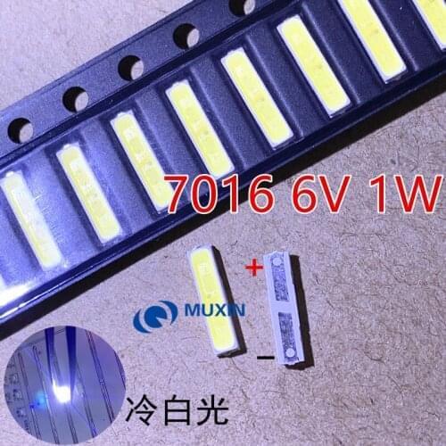1000PCS JUFEI LED Backlight ZENER DIODE 1W 6V 7016 Cool white LCD Backlight for TV TV Application 01.JB.YH7016W65N01