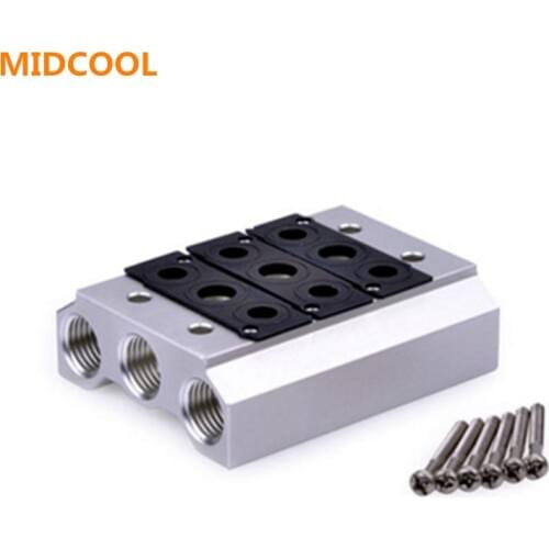 5/2 Way 5/3 Way Solenoid valve manifold for 7V100M