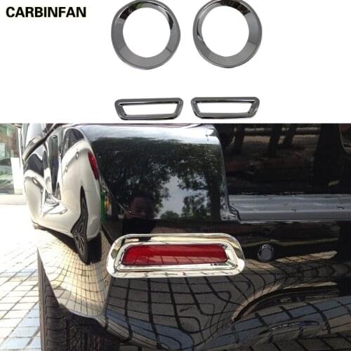 Auto Replacement Parts Rear Fog Lamp Frame Cover Trim Front Bumper Foglight Decorative Sticker For Hyundai Tucson 2013 2014 2015