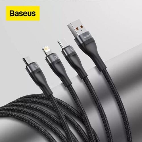 Baseus 5A USB Type C Cable for Huawei Fast Charging USB Cable for iPhone Samsung USB Micro Type C Cable Mobile Phone Cord Wire