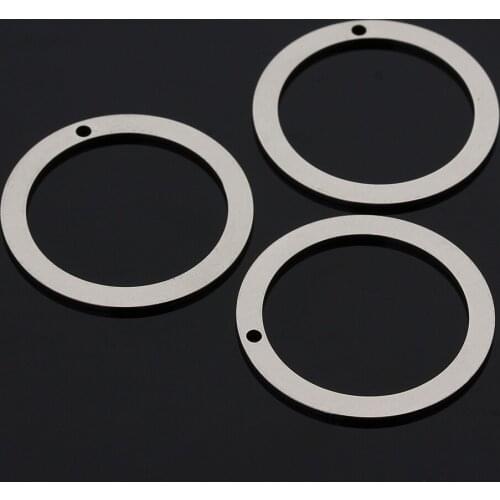 10pcs Stainless Steel Big Round Jump Rings & Split Rings Keyrings 29mm Fits Key Chain Necklace Pendant Jewelry Making Findings