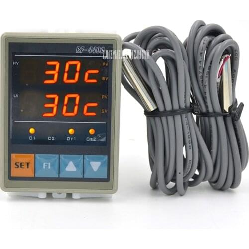 BF-440A Digital Display Thermostat Double Probe Solar Energy Temperature Controller Hot Water Temperature Switch Two Way 90-250V