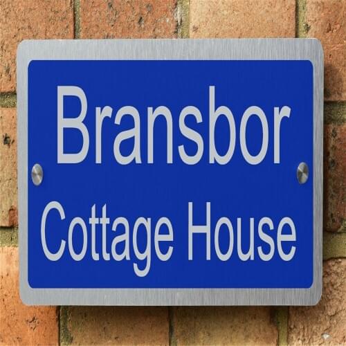 DIY House Number House Aluminium Composite Sign Plaques Door Number Sign Personalised Plate 21x14.8cm