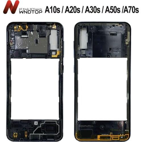 For Samsung A10s A20s A30s A50s A70s Middle Frame A107F A207F A307F A507F A707F Middle Frame Bezel Middle Plate Replacement Part