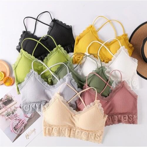 Breathable Sports Bra Cross Back Top Vest Padded Shock-Proof Women Tops Anti-sweat Yoga Bra Seamless Cotton Underwear Crop Top