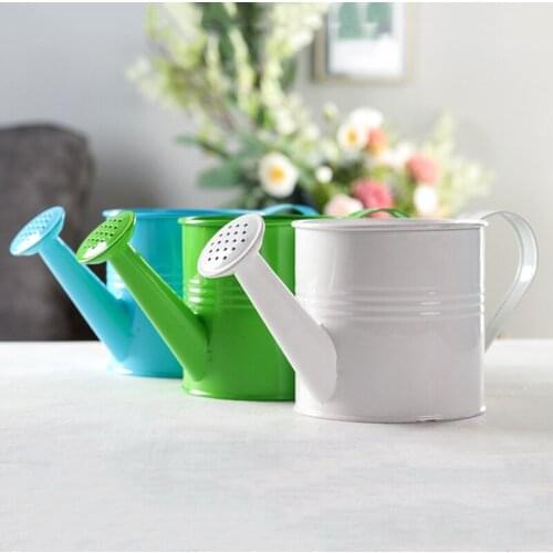 Watering Can Vintage Style Garden Watering Bucket Solid Color Plant Water Spray Can