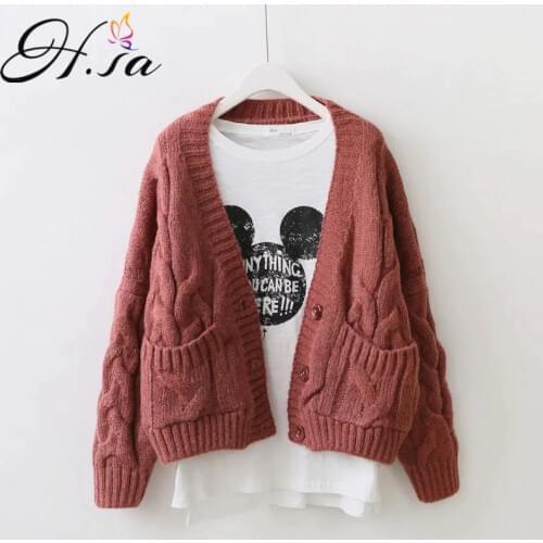 Hsa Women's Short Cardigans