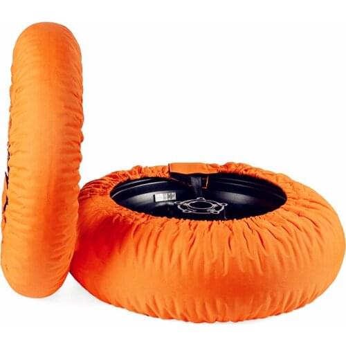 Motorcycle Tire Warmer Tyre Warmer Set 120 / 190 or 120/200 Front and Rear Race Orange