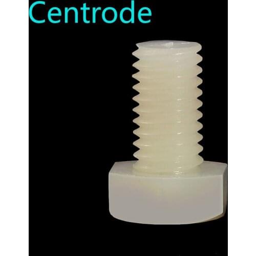 Nylon Outer Hexagon Bolt White Plastic plastic screws M3 M4 M5 M6 M8 M10 M12 PA66 10PCS