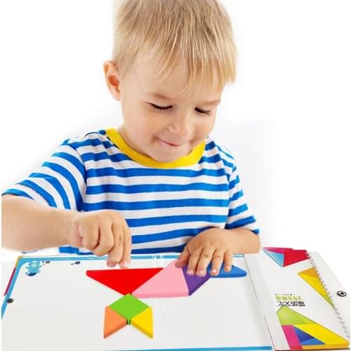 Newest Moyu Magnetic Tangram New Kids Magnetic 3D Puzzle Jigsaw Tangram Thinking Training Game Baby Montessori Learning Toys