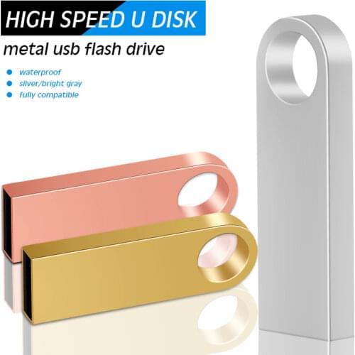 NEW metal memoria usb flash drive 32GB pendrive 128GB 64GB waterproof pen drive 16GB 8GB flash usb stick 2.0 key Custom logo