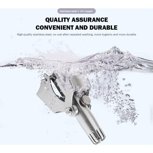 Portable Washable Nose Hair Trimmer Multi-functional Practical Convenient Ear Hair Razor Manual Cutter Nasal Shaver
